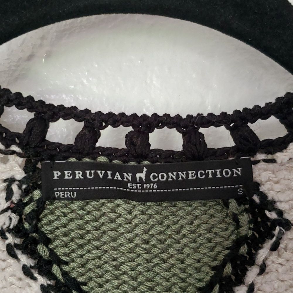 Peruvian Connection 100% Pima Cotton Colorful Southwest Style Shrug Sweater - Picture 3 of 16